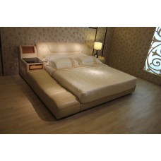 3161 leather bed with chaise 