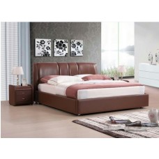 Black Queen size leather bed frame 