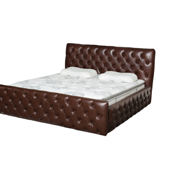 luxurious Leather bed -Queen