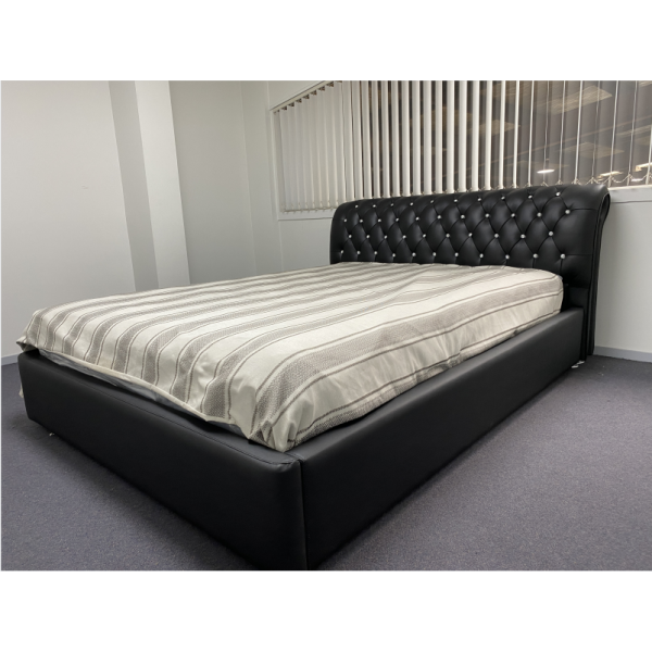 New Chesterfield Leather Bed frame -King size 