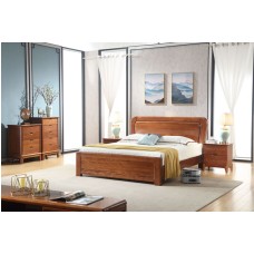 Solid wood bed frame-Queen