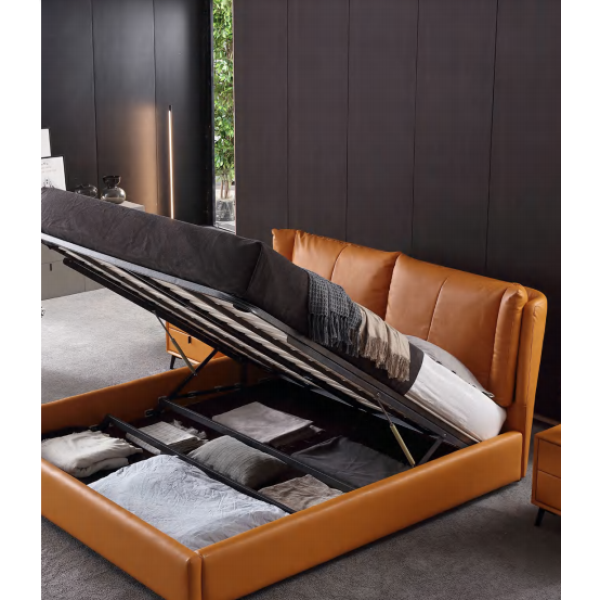 Amber veil  leather bed frame 