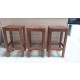 Wooden bar stool package