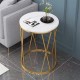 Sintered stone top side table 