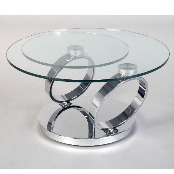 Glass Round coffee table 
