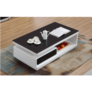 Black and white gloss coffee table 