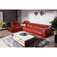 L shape leather sofa 